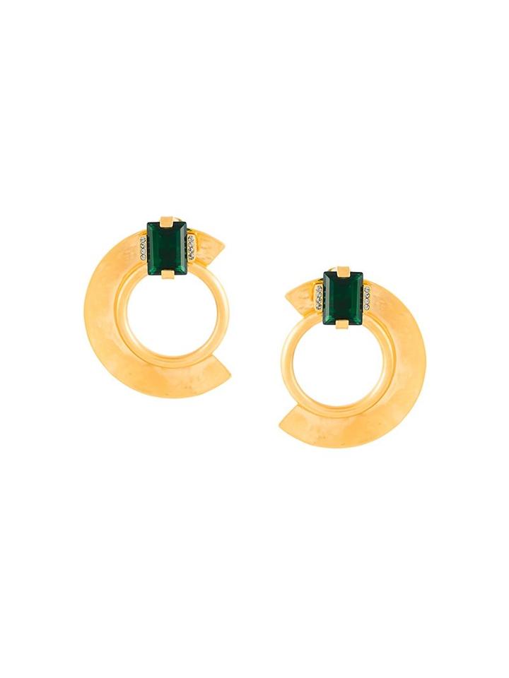 Marni Half-circle Clip-on Earring, Women's, Metallic