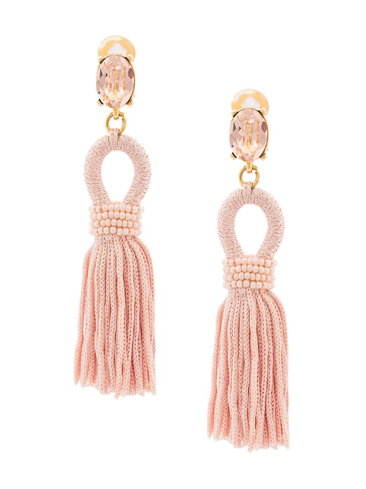 Oscar De La Renta Tassel Drop Earrings - Unavailable