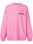 Calvin Klein 205w39nyc Embroidered Quote Sweatshirt - Pink