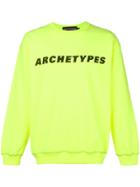 United Standard 'archetypes' Print Sweatshirt - Yellow & Orange