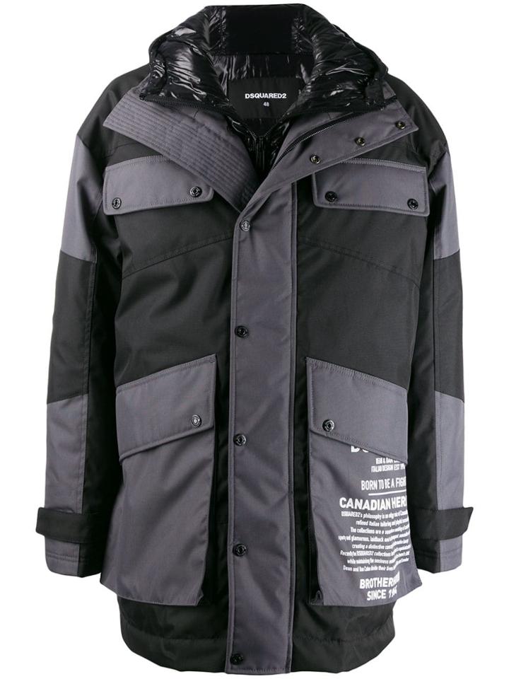 Dsquared2 Arctic Parka Coat - Grey
