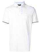 Hackett Contrast Cuffs Polo Shirt - White
