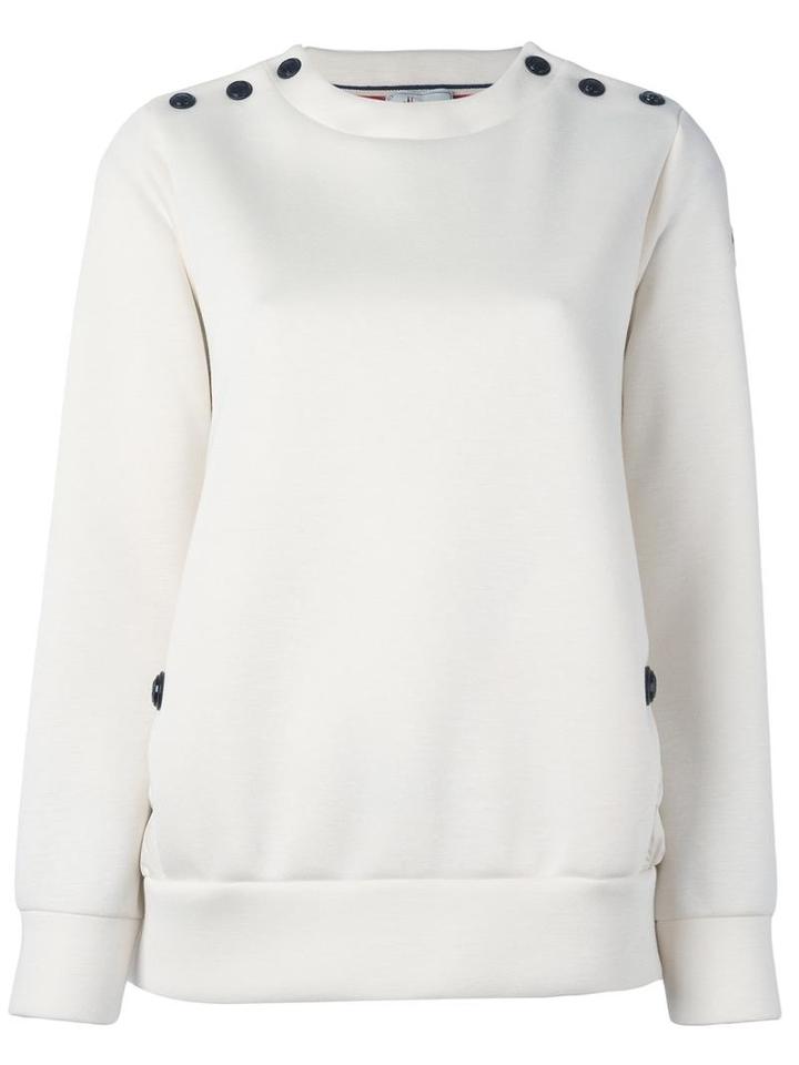 Moncler Grenoble Padded Insert Sweatshirt, Women's, Size: Xs, White, Modal/polyamide/feather Down