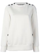 Moncler Grenoble Padded Insert Sweatshirt, Women's, Size: Xs, White, Modal/polyamide/feather Down