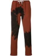 Ovadia & Sons - Tie-dye Track Pants - Men - Cotton - Xl, Red, Cotton