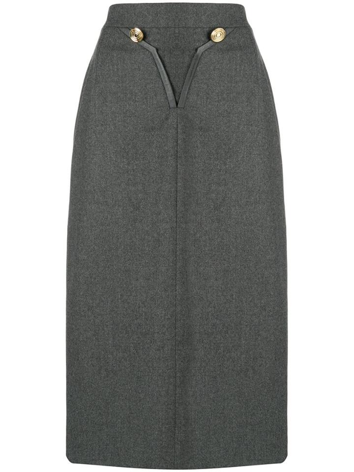 Louis Feraud Vintage 1980 Skirt - Grey