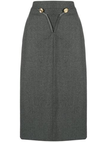 Louis Feraud Vintage 1980 Skirt - Grey