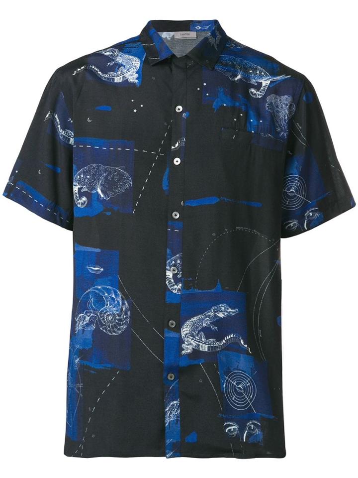 Lanvin Animal Print Shirt - Blue