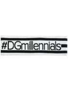 Dolce & Gabbana - #dgmillennials Sweat Hairband - Women - Polyamide/spandex/elastane/virgin Wool - One Size, White, Polyamide/spandex/elastane/virgin Wool