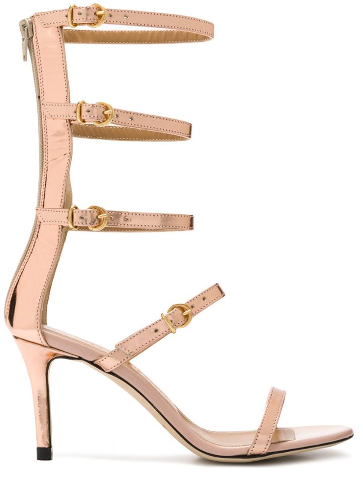 Marc Ellis Metallic Strappy Sandals