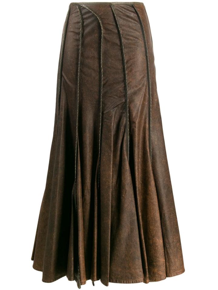 Y/project Seam Detailed Skirt - Brown