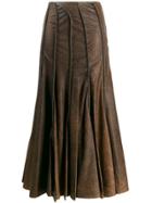 Y/project Seam Detailed Skirt - Brown