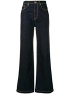 Jonathan Simkhai Straight Leg Trousers - Blue