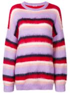 Miu Miu Oversized Striped Sweater - Multicolour