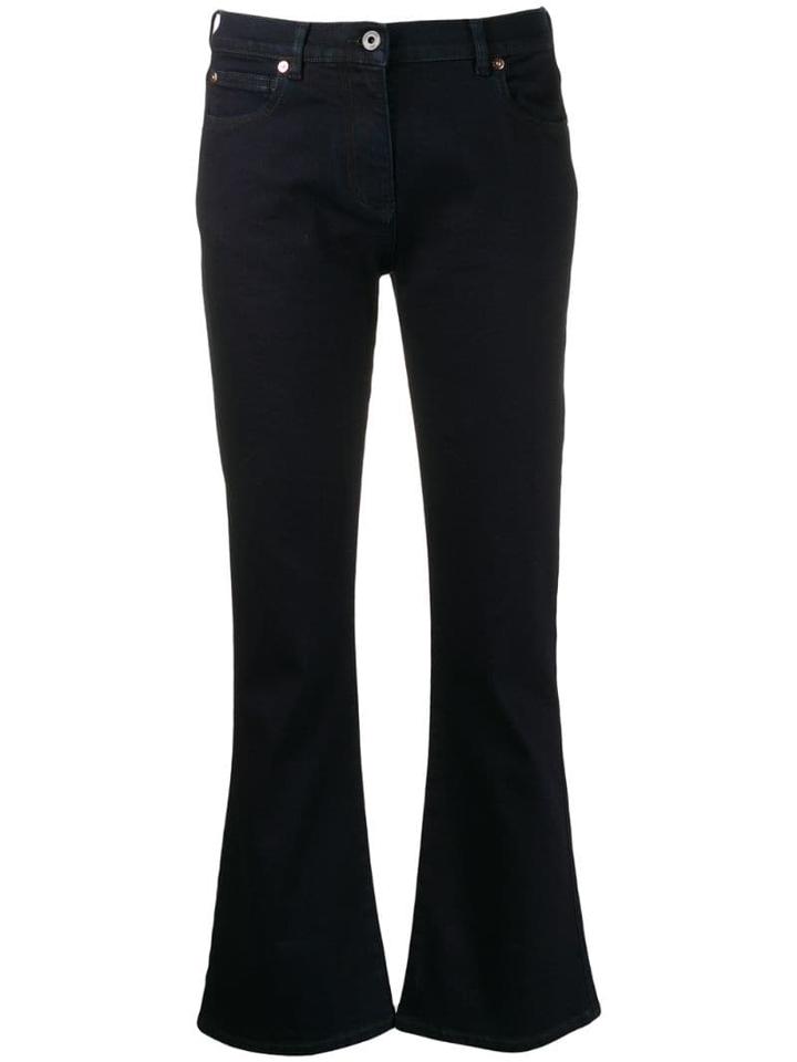 Valentino Go Logo Print Jeans - Blue