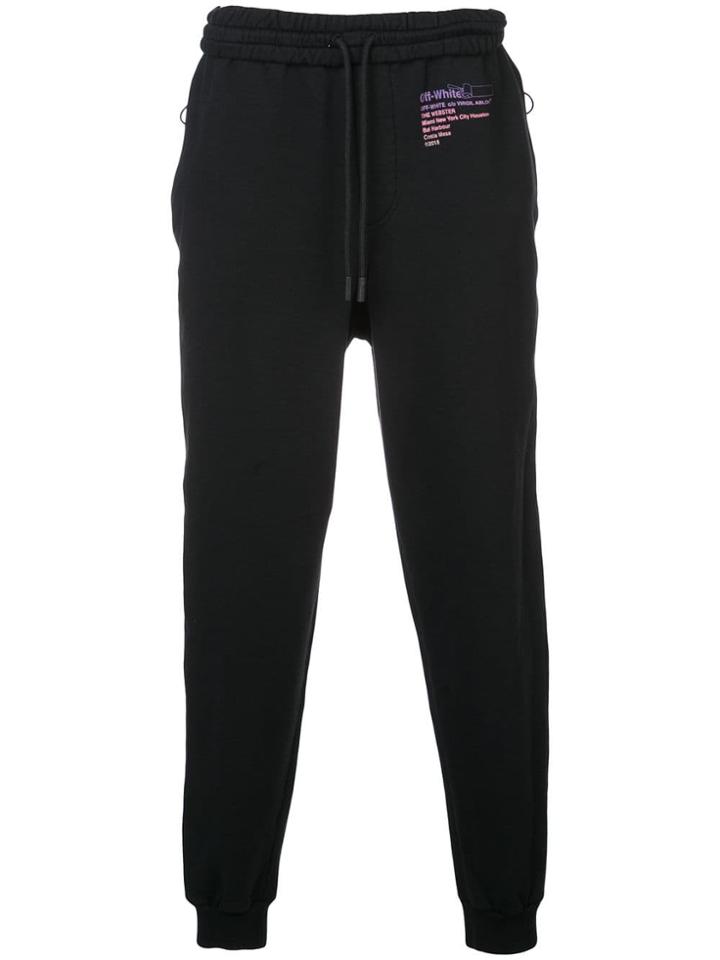 Off-white Branded Track Pants - Black
