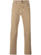 Jacob Cohen Slim-fit Trousers, Men's, Size: 32, Nude/neutrals, Cotton/spandex/elastane