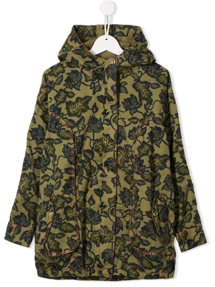 Little Marc Jacobs Printed Hooded Jacket - Green