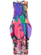 Comme Des Garçons Sleeveless Print Dress - Multicolour