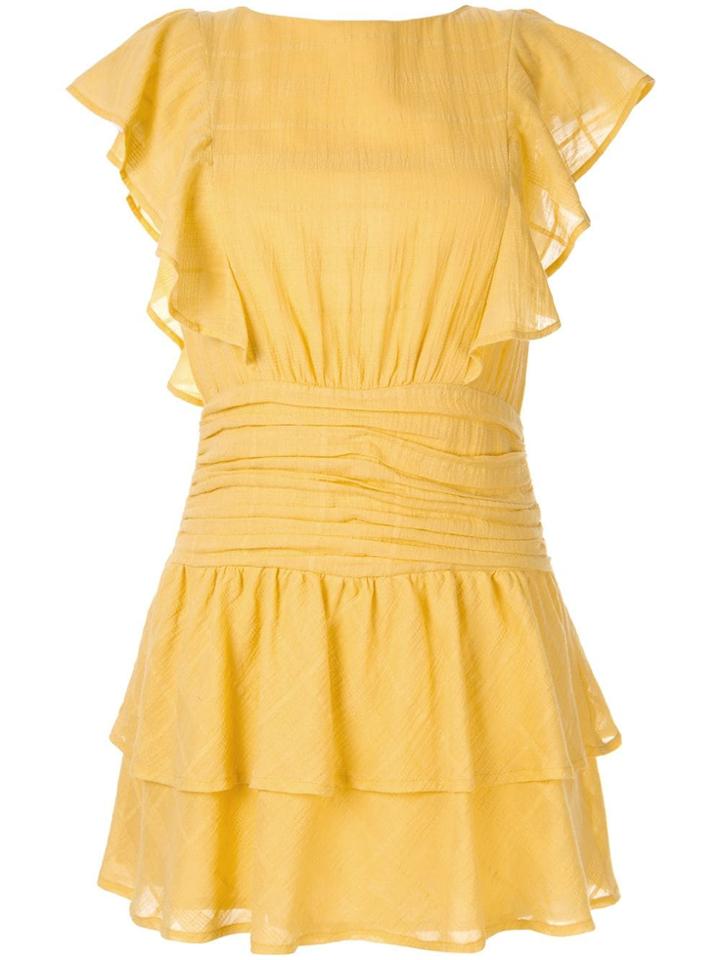 Suboo Ruffled Mini Dress - Yellow