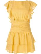 Suboo Ruffled Mini Dress - Yellow