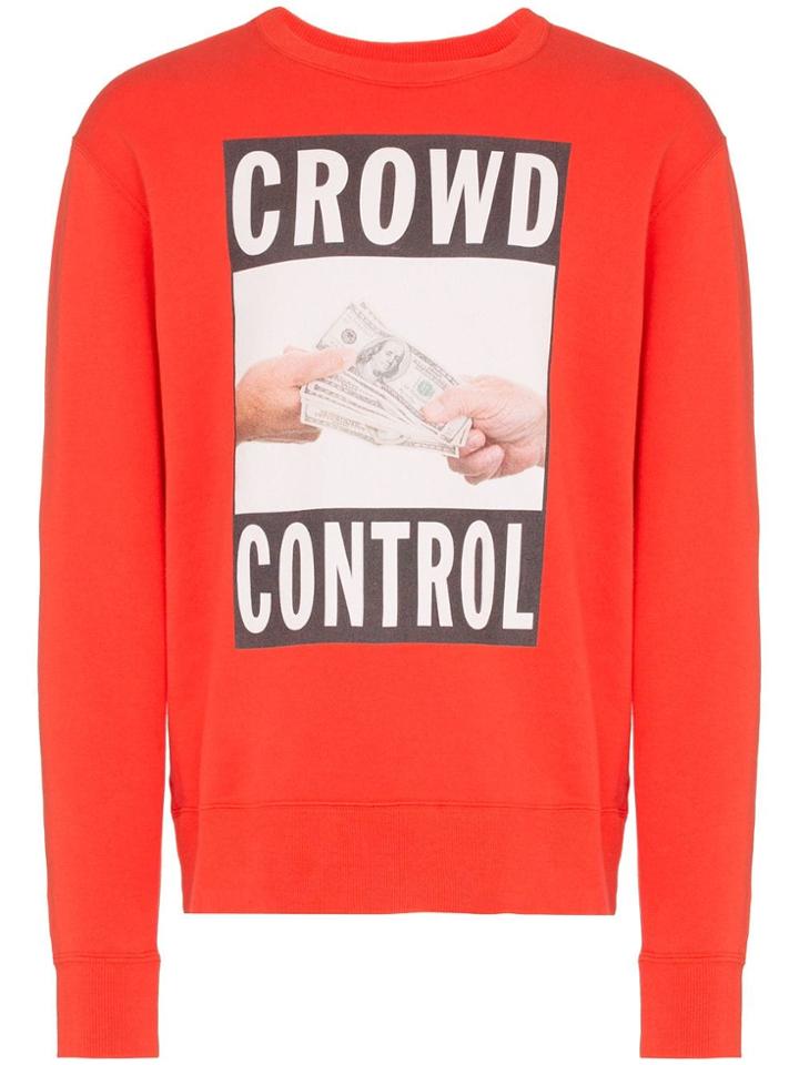Neighborhood X Cali Crowd Control And Money Printed Cotton Sweatshirt