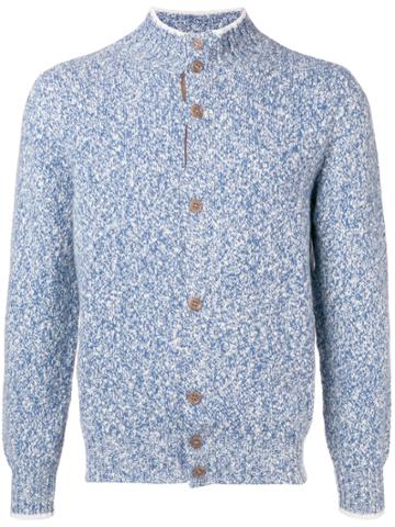 Doriani Cashmere Cashmere Melange Cardigan - Blue