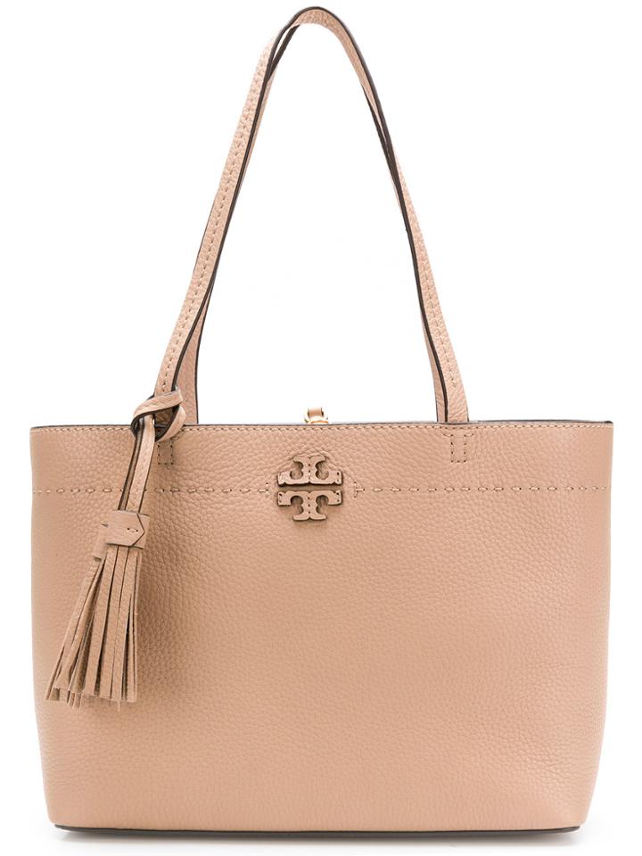Tory Burch Mcgraw Mini Tote Bag - Nude & Neutrals