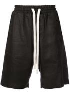 Herman Embroidered Detail Shorts - Black