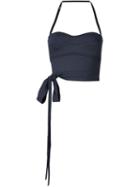 Malia Mills Corset Style Bikini Top, Women's, Size: 34c, Black, Nylon/spandex/elastane