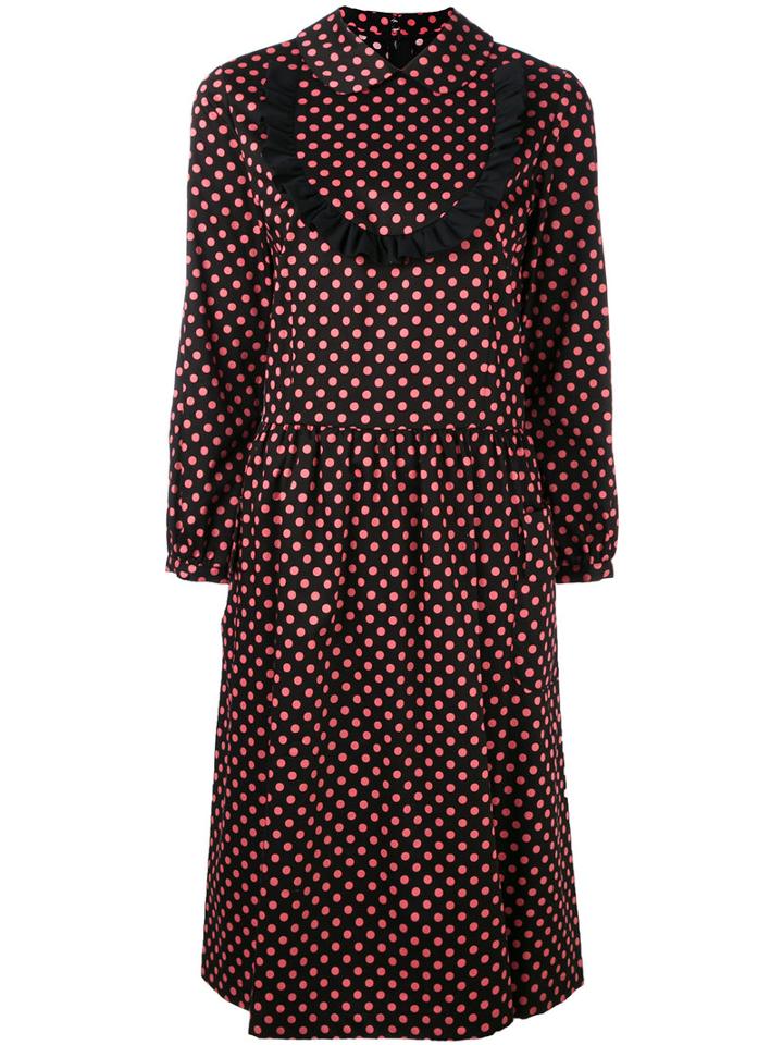 Polka Dots Shirt Dress - Women - Cotton - S, Black, Cotton, Comme Des Garçons Girl
