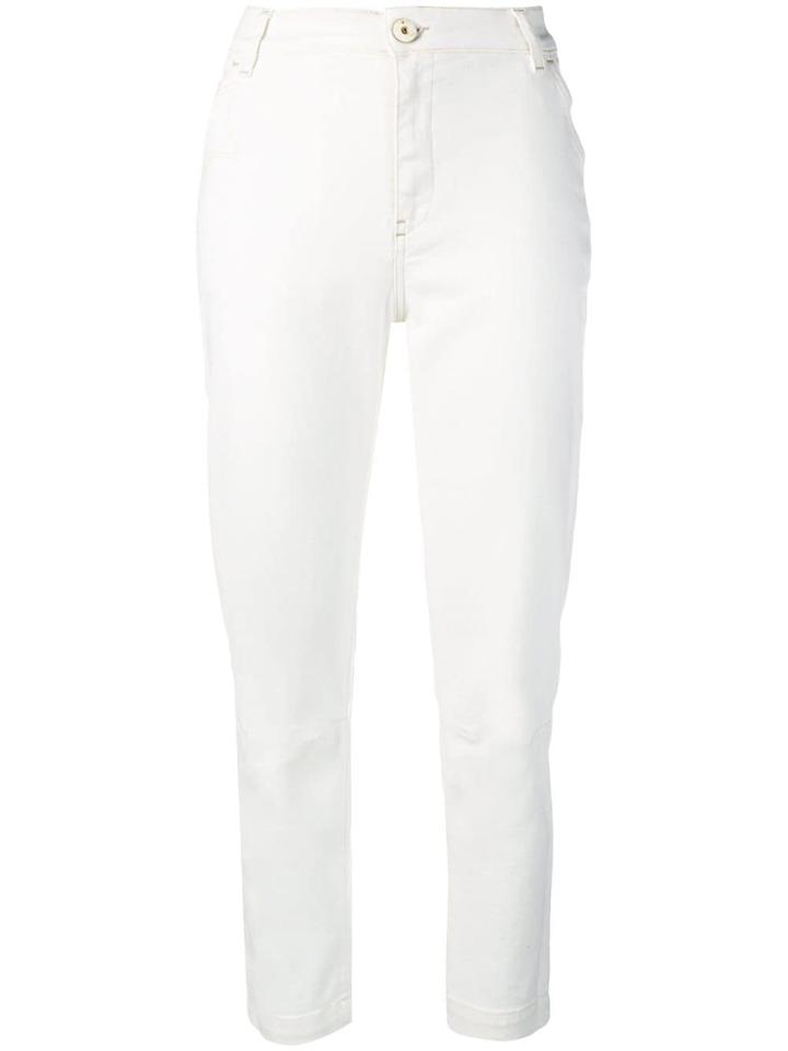 Lorena Antoniazzi White Cropped Trousers