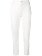 Lorena Antoniazzi White Cropped Trousers