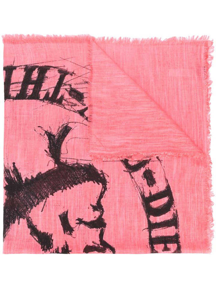Diesel Swillot-c Scarf - Pink & Purple