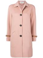 Coach Single Breasted Coat - Pink & Purple