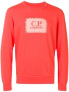 Cp Company Logo Print Sweatshirt - Red