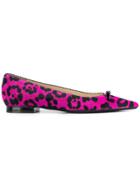 No21 Leopard-print Ballerina Shoes - Pink & Purple
