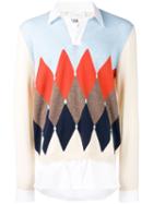 Ballantyne Argyle Layered Sweatshirt - Blue