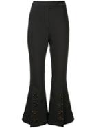 Ellery - High-rise Cropped Trousers - Women - Cotton/polyester/spandex/elastane/wool - 4, Black, Cotton/polyester/spandex/elastane/wool