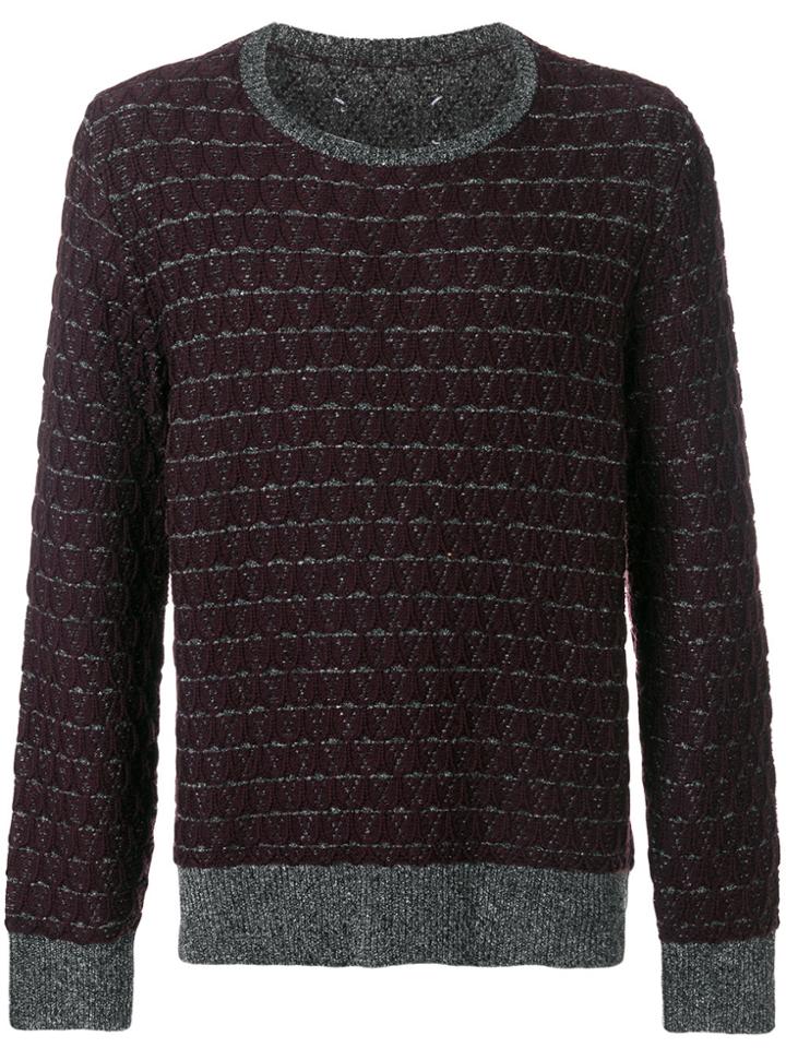 Maison Margiela Wave Knit Sweater - Pink & Purple