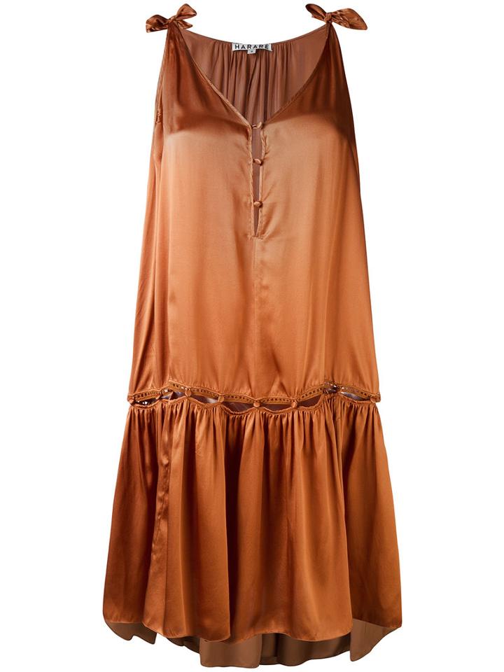 Harare - Loose-fit Dress - Women - Silk - Xs, Nude/neutrals, Silk