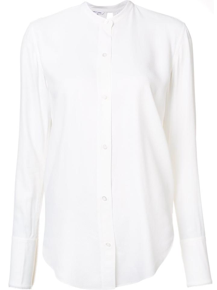 Helmut Lang Back Knot Shirt, Women's, Size: Large, White, Viscose