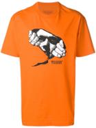 Pleasures Watching You Printed T-shirt - Yellow & Orange