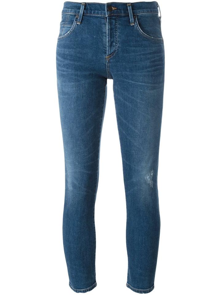 Citizens Of Humanity 'elsa' Mid-rise Jeans, Women's, Size: 26, Blue, Cotton/spandex/elastane