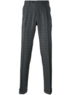 Brioni Tailored Trousers, Men's, Size: 48, Grey, Virgin Wool