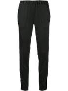 08sircus Slim-fit Elasticated Trousers - Black