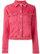 Frame Denim - Denim Jacket - Women - Cotton/polyester/spandex/elastane - M, Red, Cotton/polyester/spandex/elastane