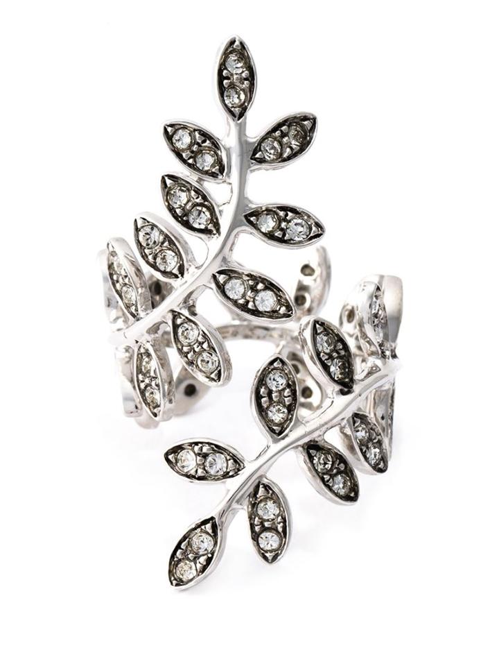 Ca & Lou 'anne' Leaf Ring, Women's, Metallic