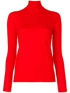 Pringle Of Scotland Roll Neck Jumper - Red