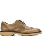 Hogan Classic Brogues, Men's, Size: 9.5, Brown, Leather/rubber